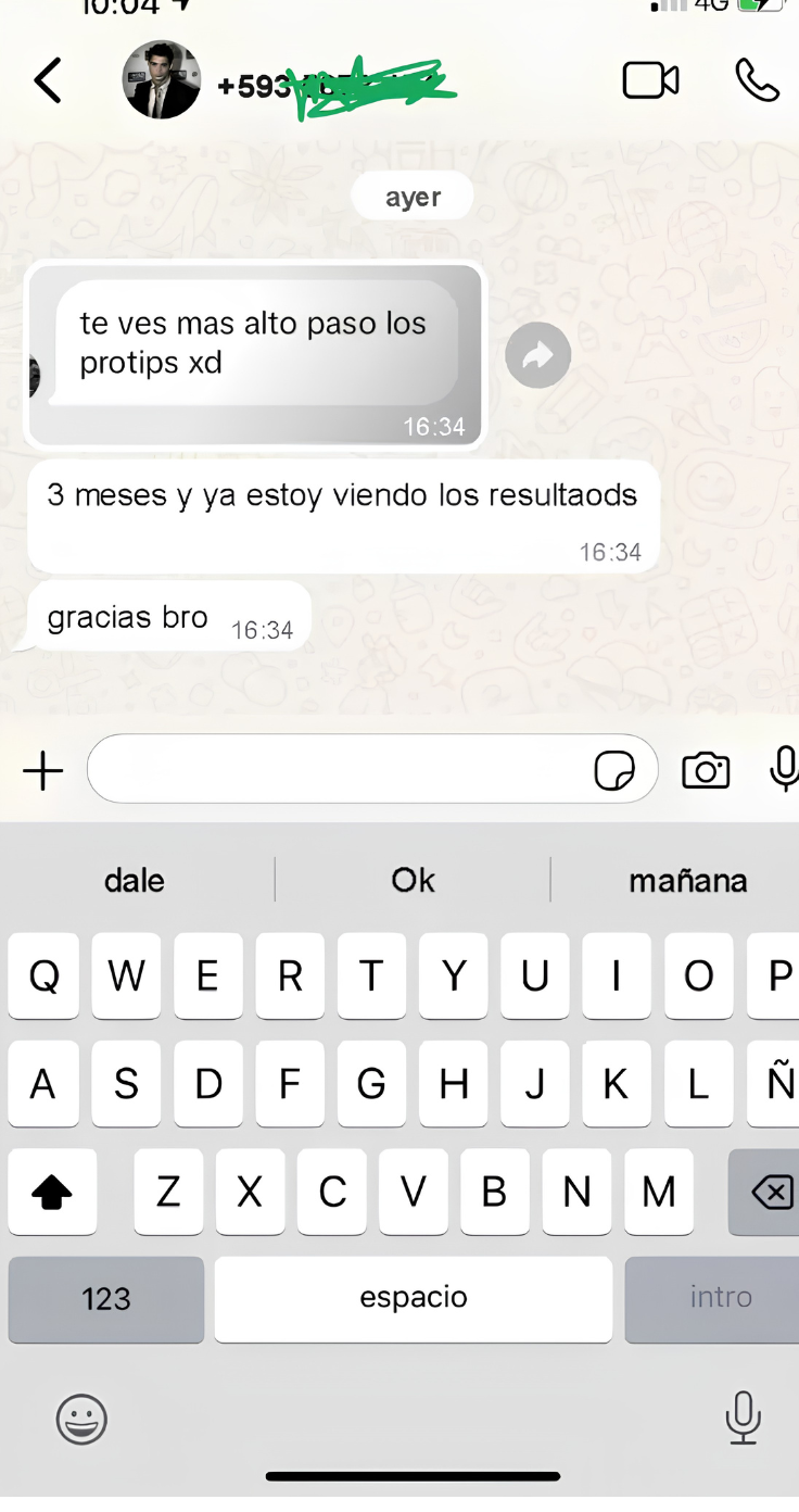 Testimonio WhatsApp 2